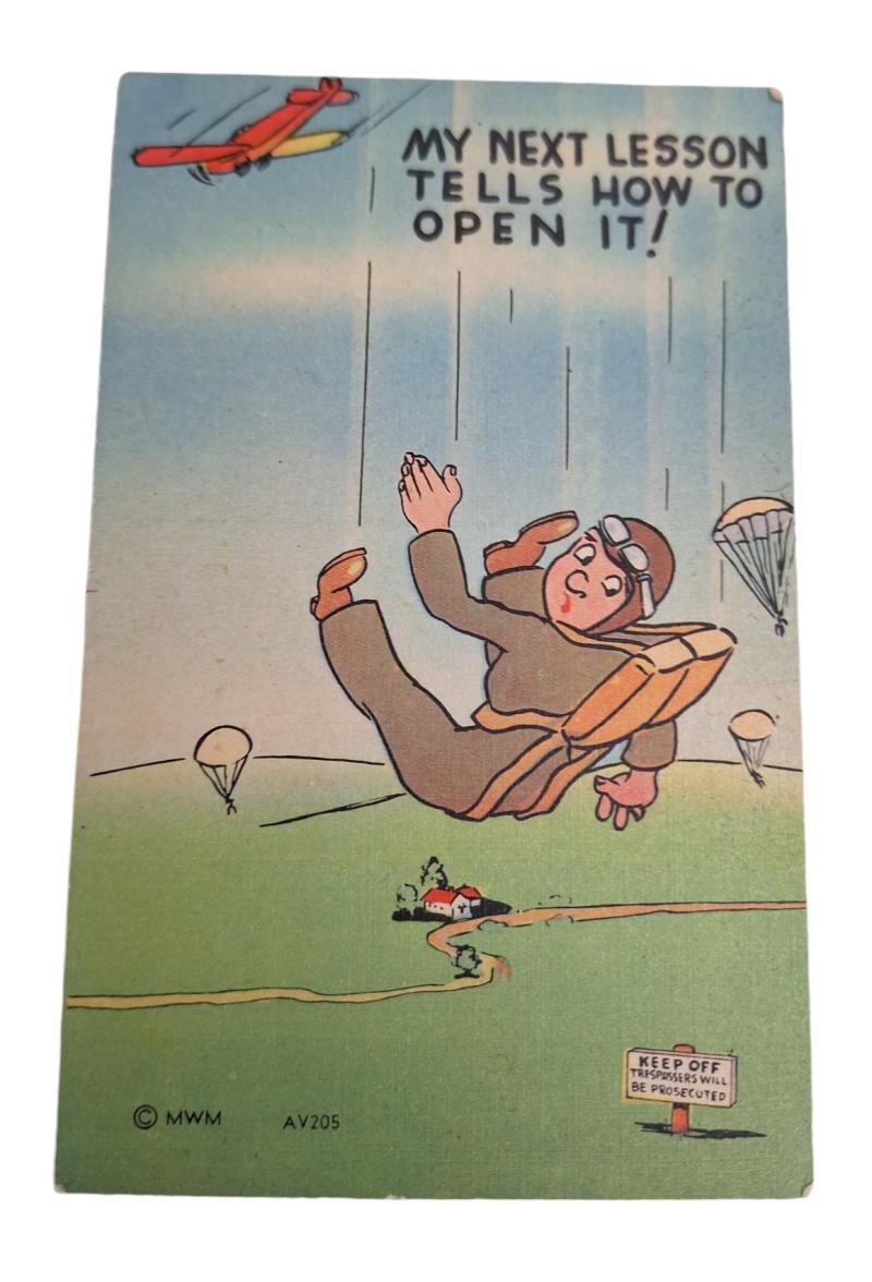 a us  ww2 postcard