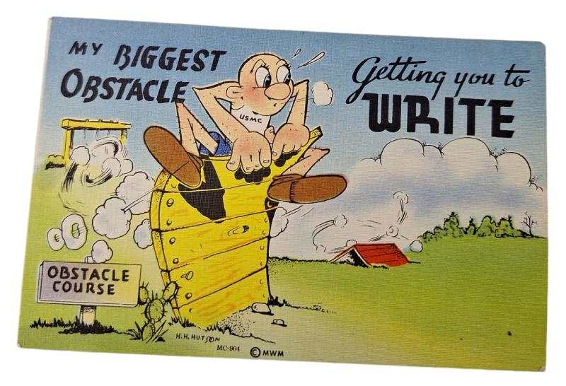 a us ww2 postcard