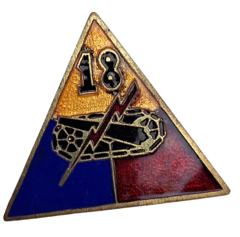 a postwar 18 Armored Division pin