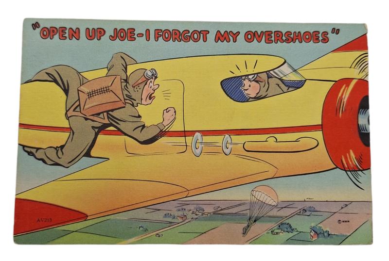 a us ww2 postcard