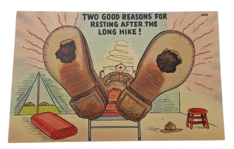 a us ww2 postcard