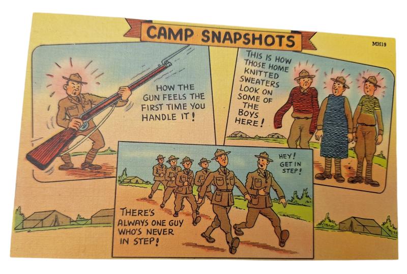 a us ww2 postcard