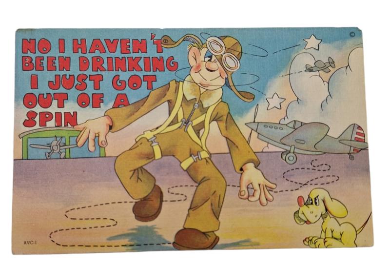 a us ww2 postcard