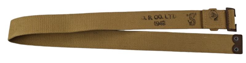 A ww2 canadian webbing waist belt