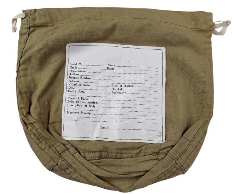 a killed in action personal belongings bag