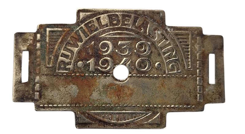 Dutch ww2 period bicycle tax year