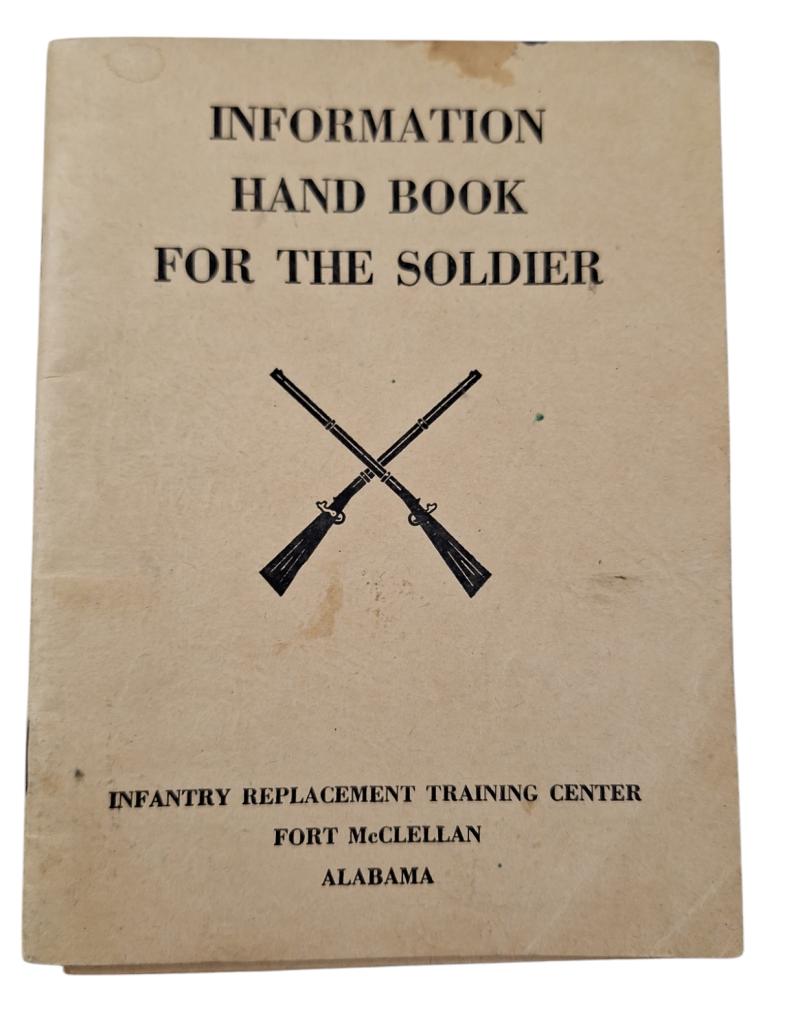 a ww2  information hand book for the soldier