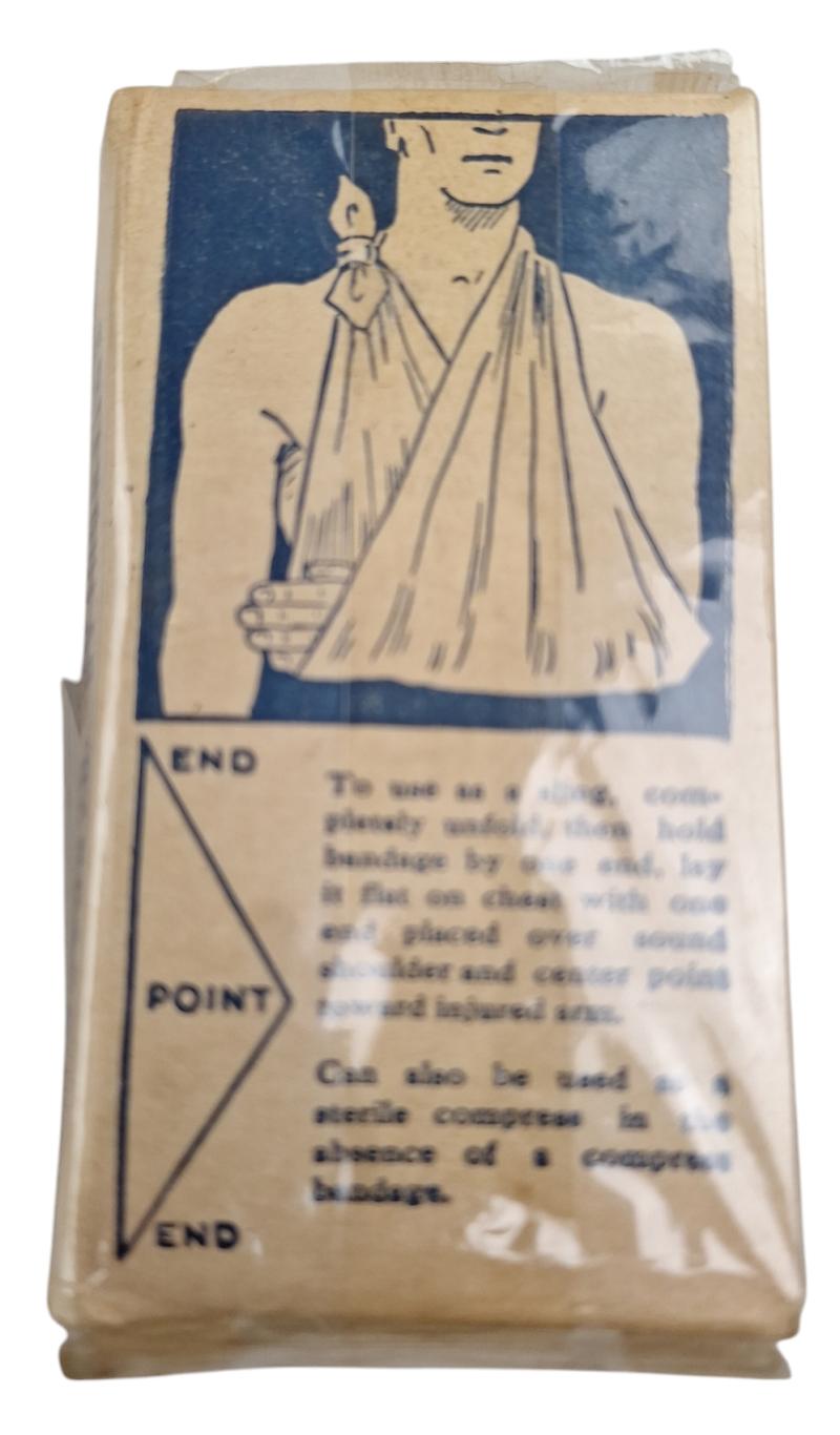 a us ww2 triangular bandage in original package