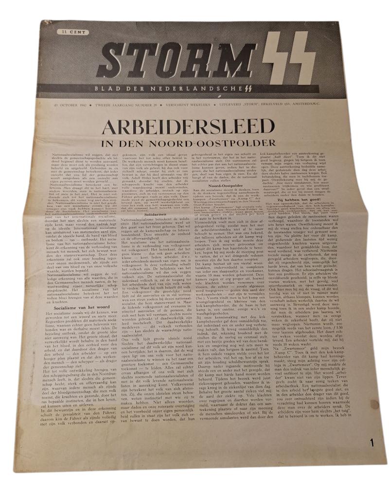 a dutch ww2 ss newspaper 