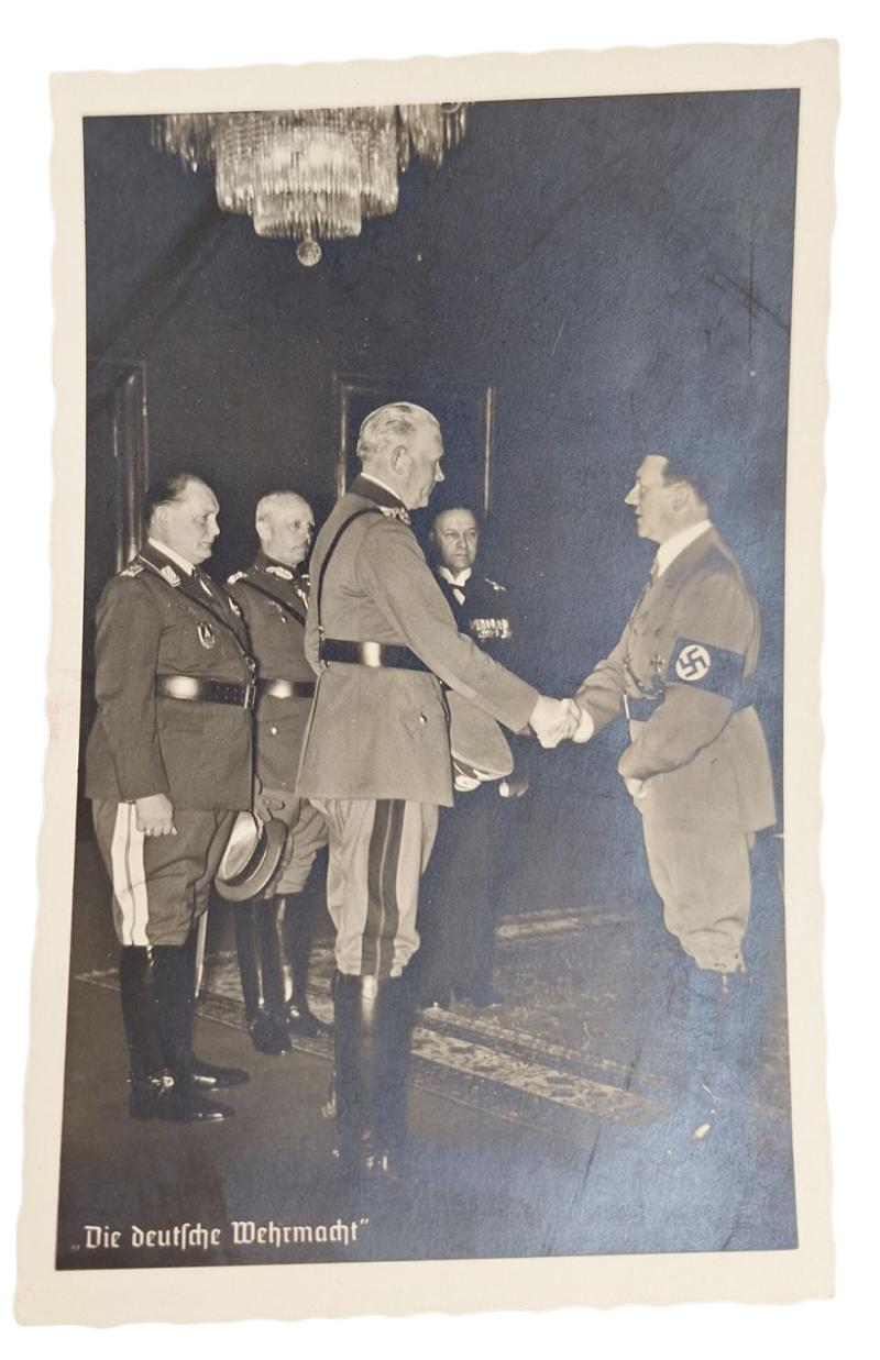 a very rare german ww2 postcard from Adolf hitler