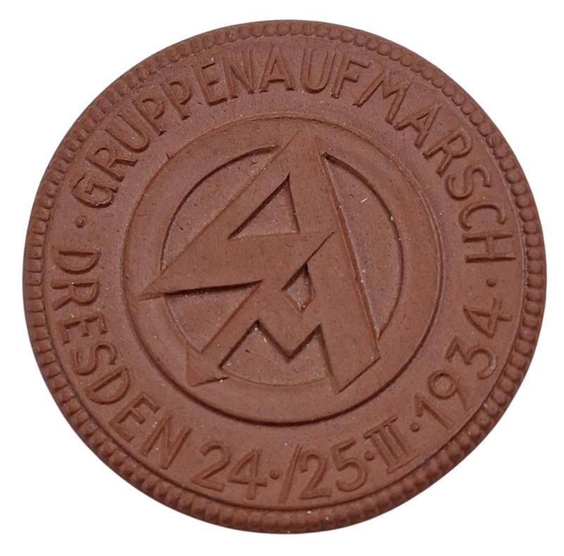 german ww2 sa gruppenaufmarsch dresden 1934 tablemedal