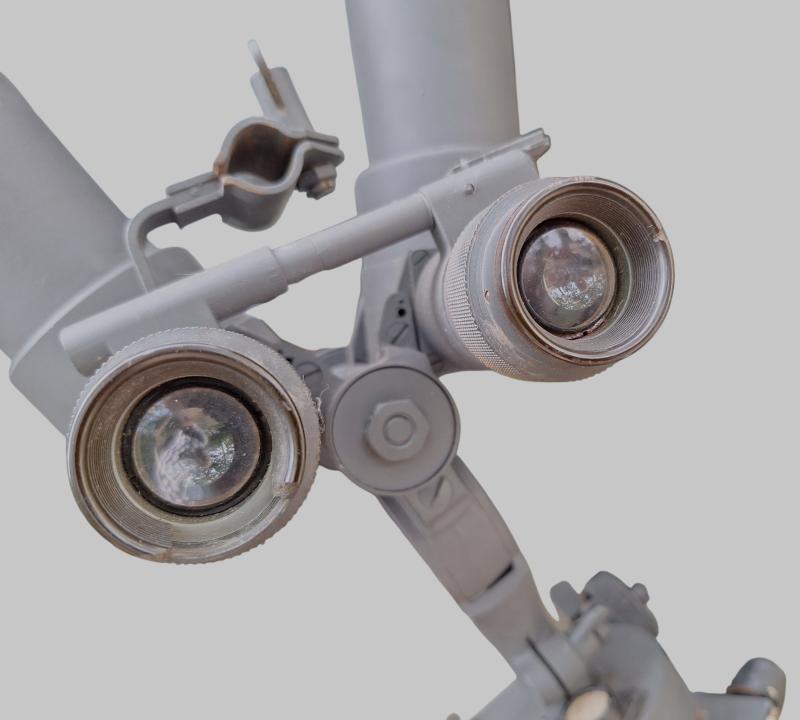 a german ww2 scissor binoculars (Scherenfernrohr) with its original tripod