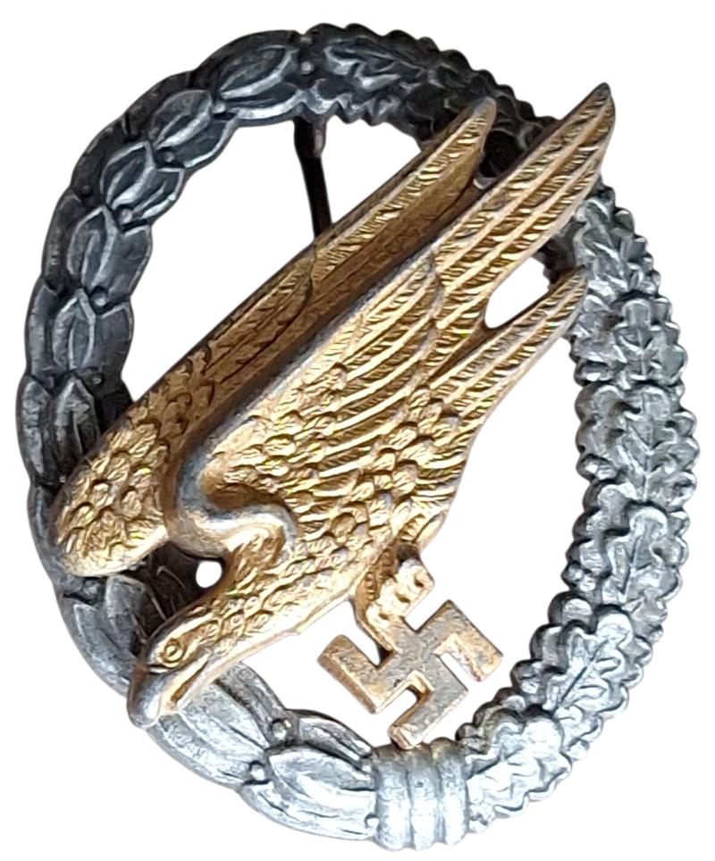 a german ww2 Fallschirmschützenabzeichen marked B&NL