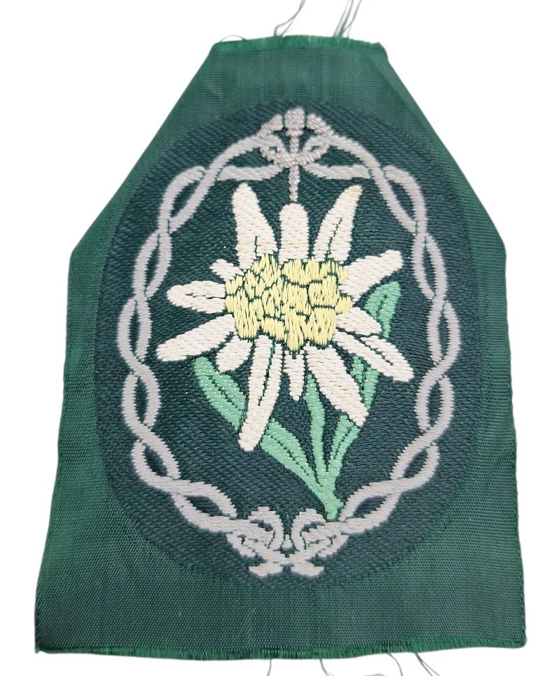 a Wehrmacht Gebirgsjäger Sleeve Edelweiss patch
