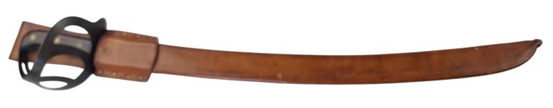 a dutch m1912 klewang saber landwacht with a marines scabbard