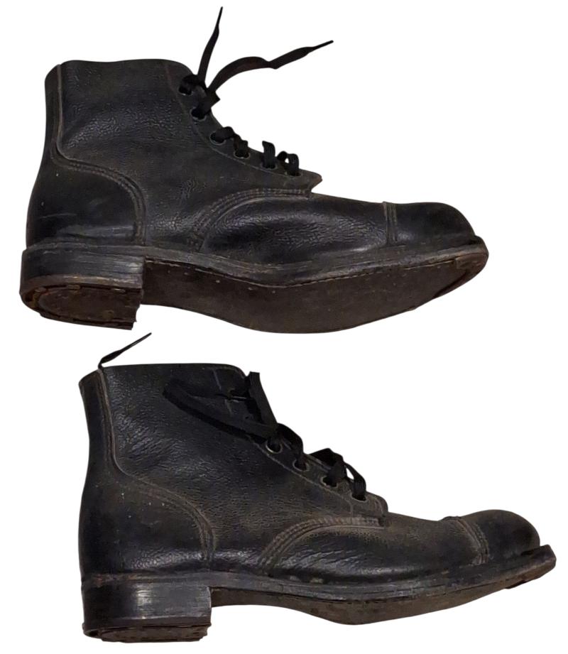 a set of british  ammo  low boots