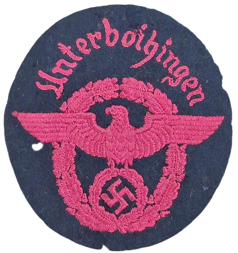 German fire brigade police patch from 