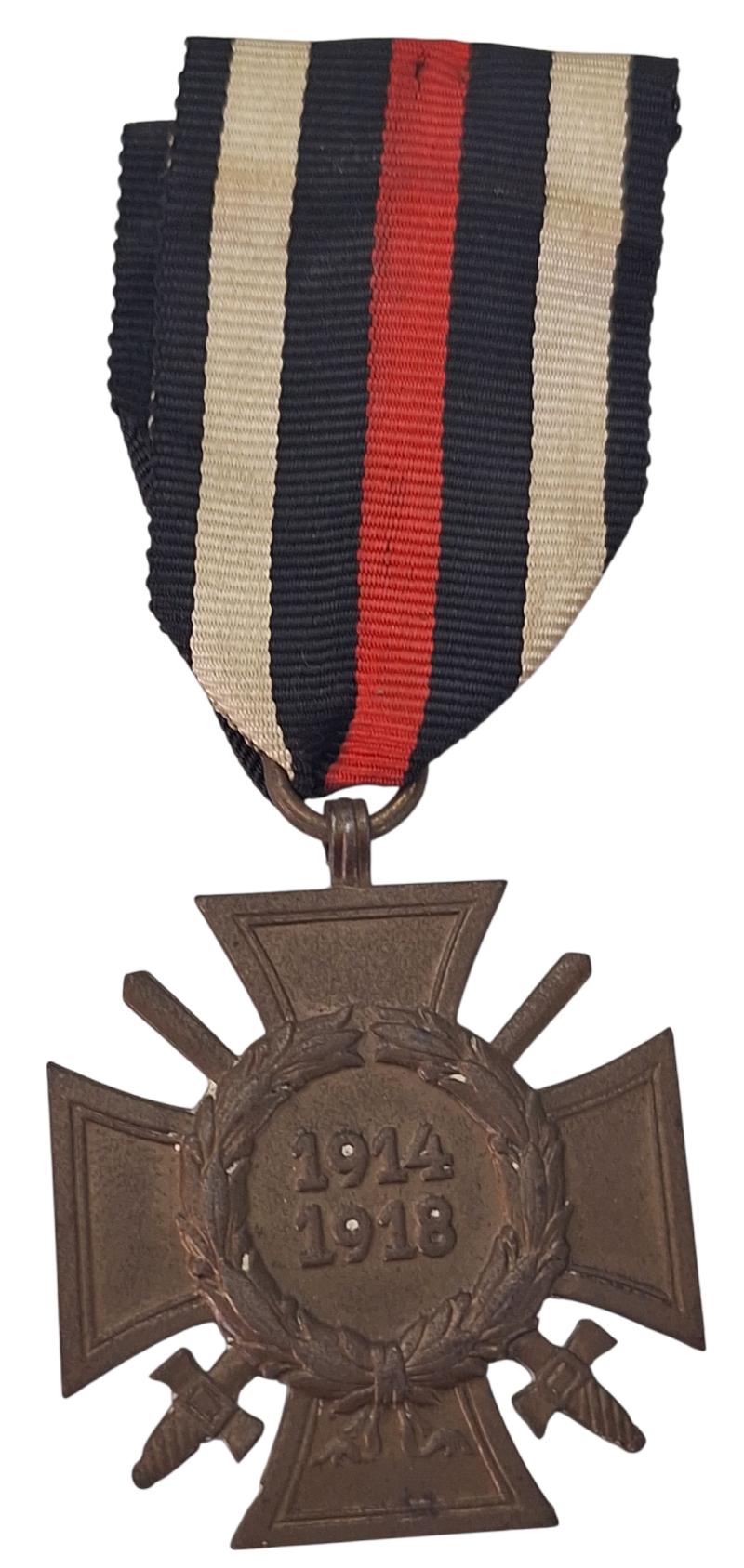 ww1 Hindenburg Cross with swords
