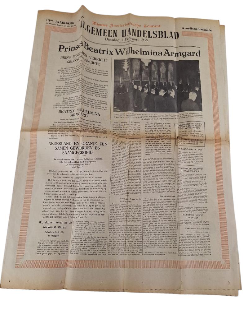 a Dutch prewar newspaper the