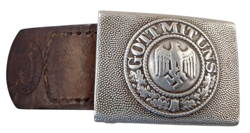 Wehrmacht belt buckle with tab