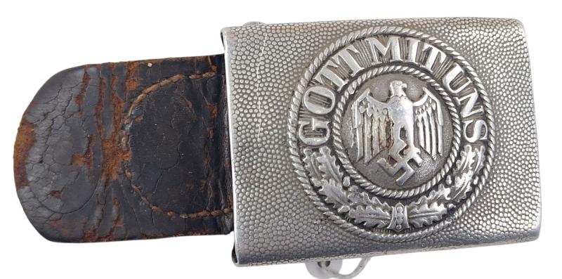 a rare Wehrmacht belt buckle with tab