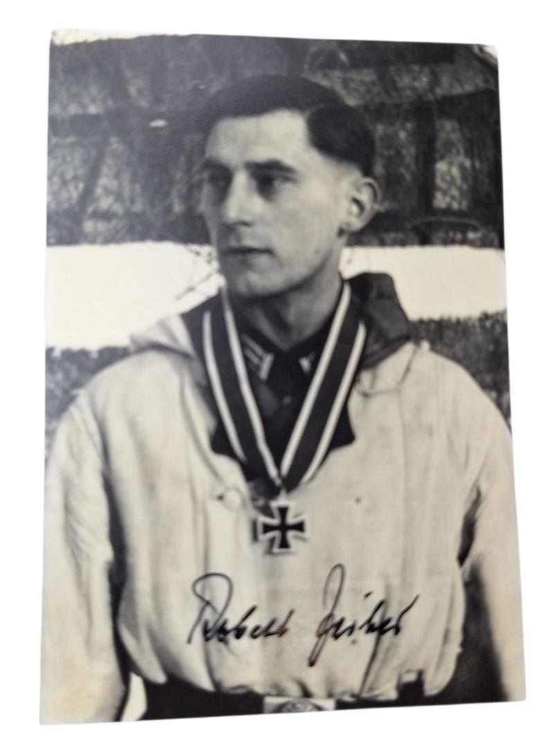 A photo with an original signature by Robert Zeiher