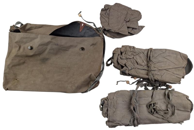 German Wehrmacht Leichte Gasbekleidung 39 and 2 boots    and 1 glove in a original pouch