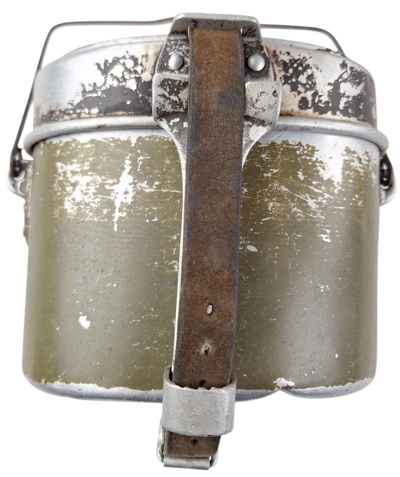 a German Wehrmacht M31 Messtin (or Essgeschirr).