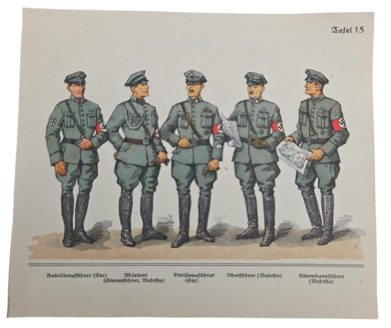 a German WW2 Political Instruction Card