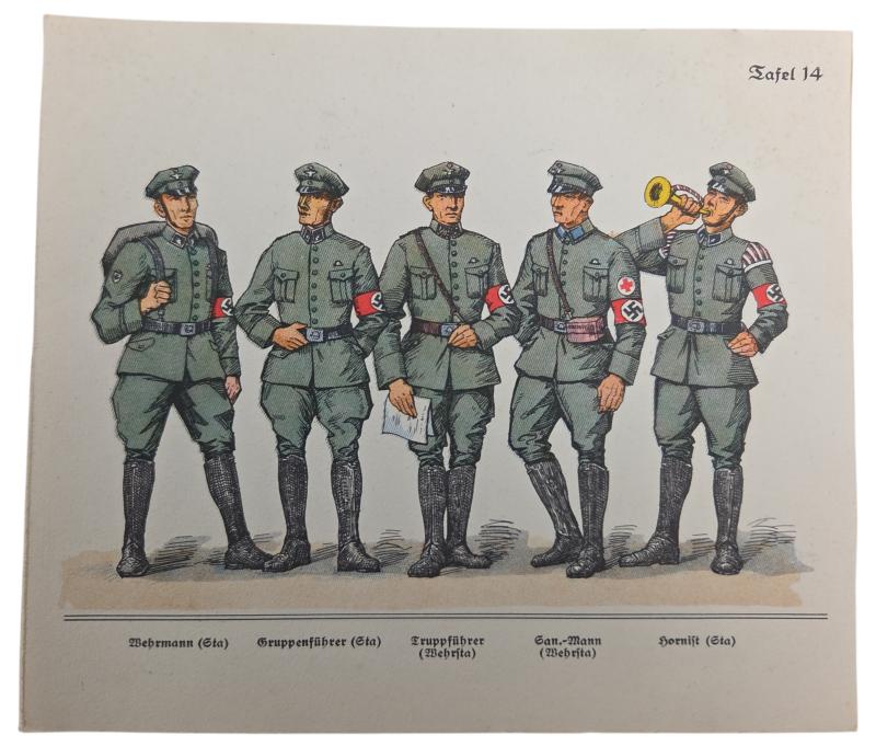 a German WW2 Political Instruction Card