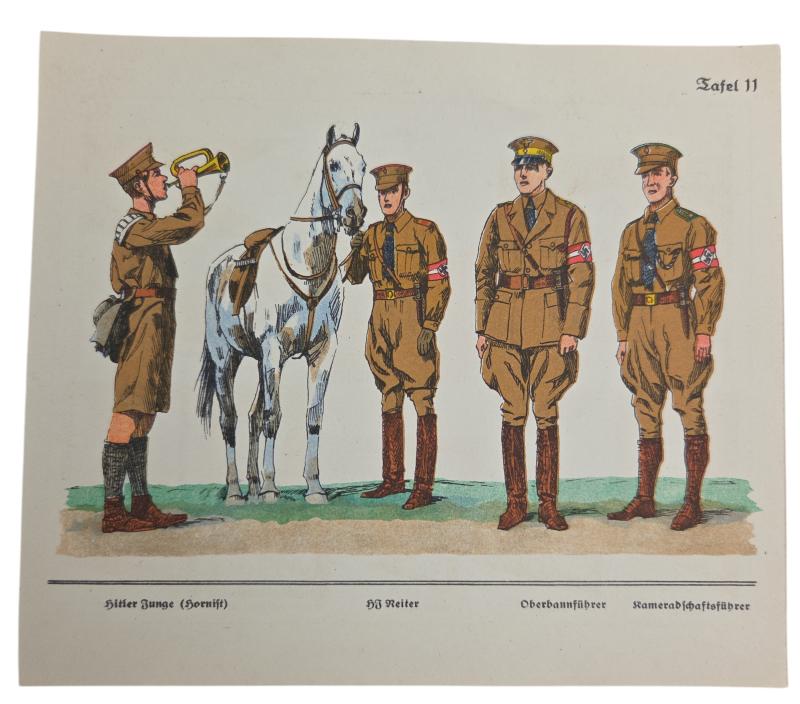 a German WW2 Political Instruction Card