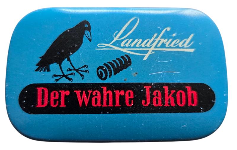 metal can for chewing tabacco 