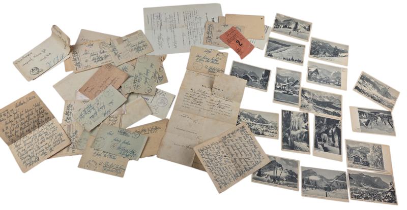 a set of 39 letters imo from 1 family and 15 postcards