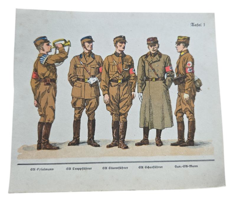 a German WW2 Political Instruction Card