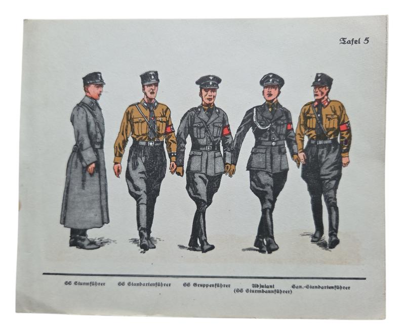 German WWII Political Instruction Card in a  Mint Condition