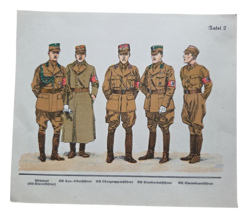 German WWII Political Instruction Card in a Mint Condition