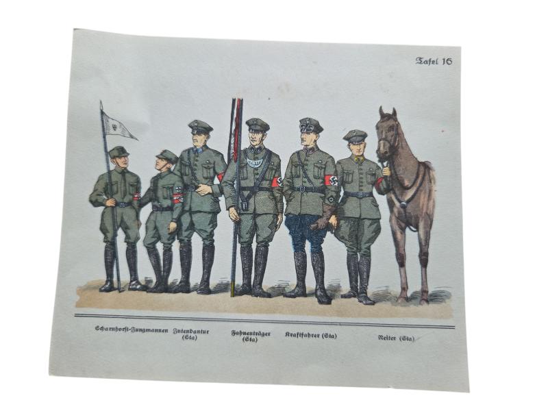 German WWII Political Instruction Card in a Mint Condition