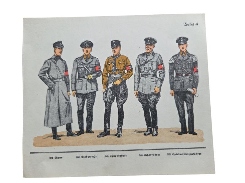 German WWII Political Instruction Card in a Mint Condition