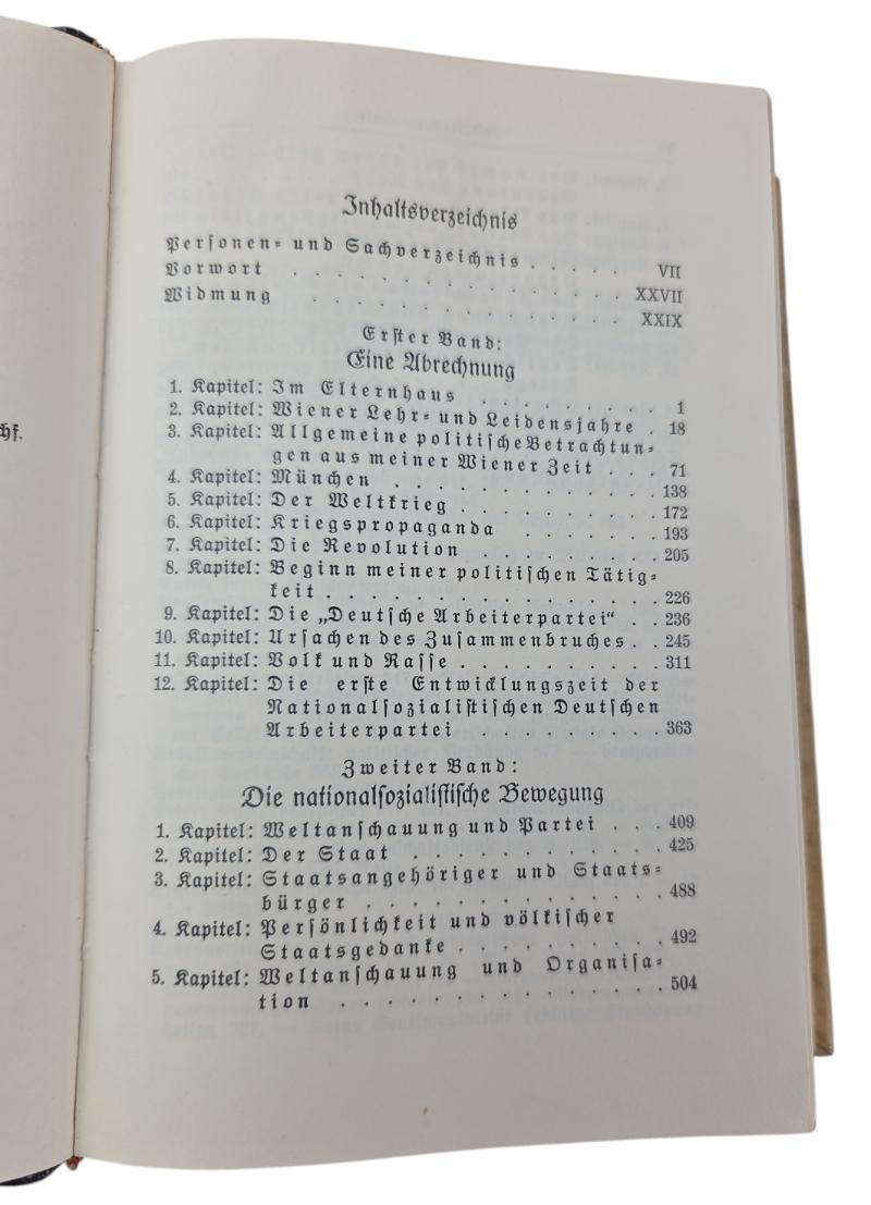 German WWII-era wedding edition, 1935, Mein Kampf.