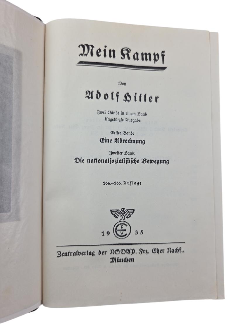 German WWII-era wedding edition, 1935, Mein Kampf.