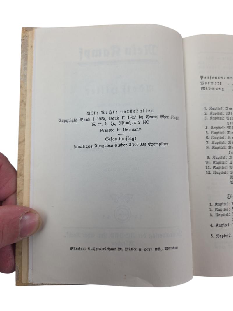 German WWII-era wedding edition, 1935, Mein Kampf.
