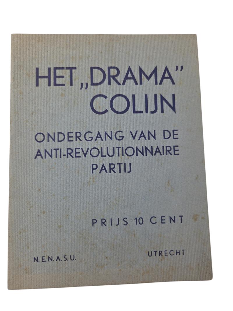 The Drama Colijn: Downfall of the Anti-Revolutionary Party (1936)