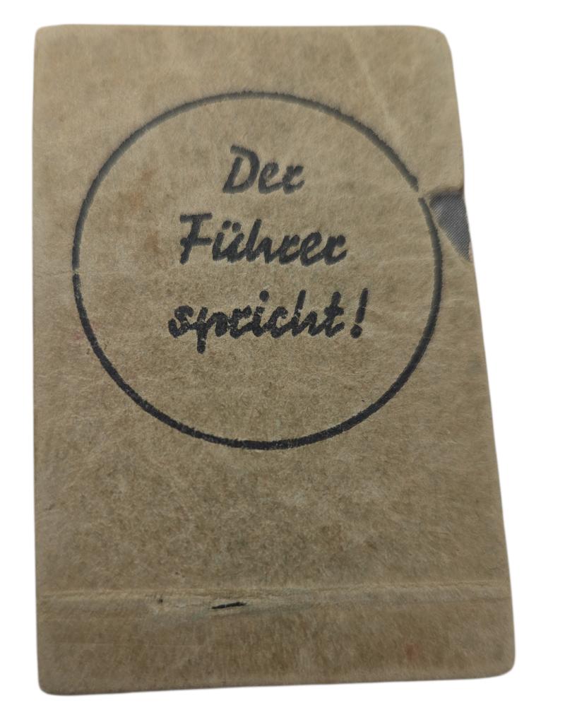 Rare Mini Flipbook – Der Führer spricht (Wahlert & Sohn, 1930s)