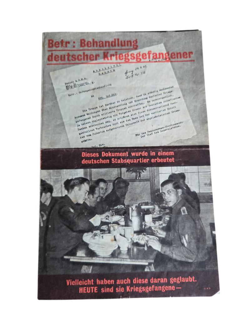 a american ww2 propaganda drop flyer