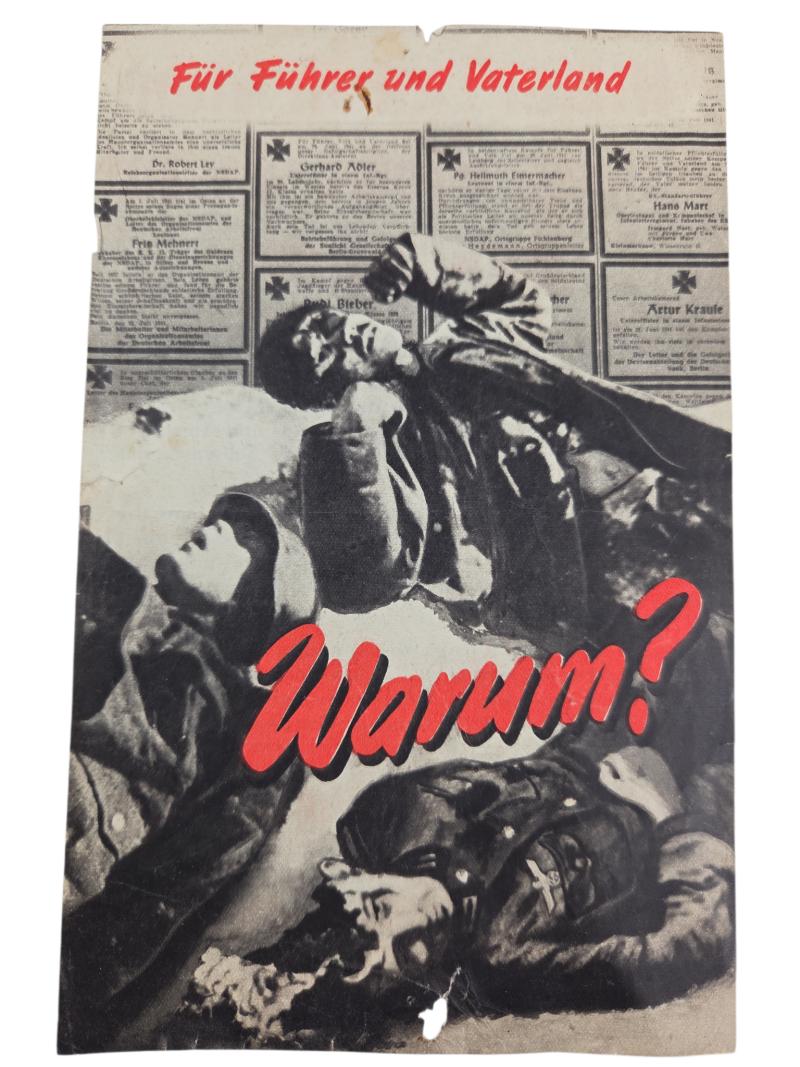 a american ww2 propaganda drop flyer