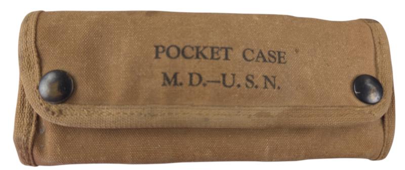 a ww2 us navy medical pocket case