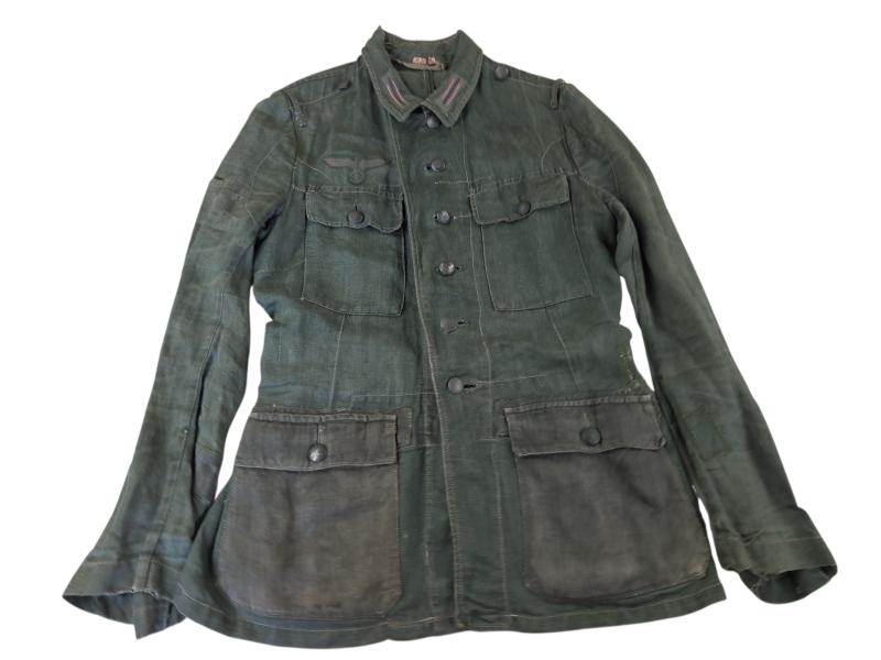a wehrmacht m43 drillich  uniform jacket