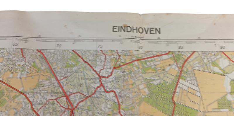 German WWII Police Regiment 3 map of Eindhoven and surroundings