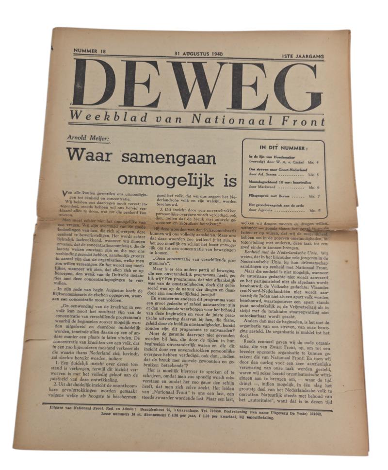 a Dutch WWII National Front