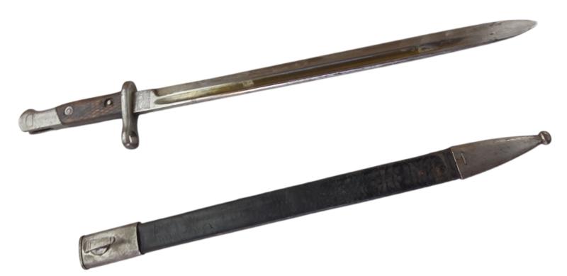 A Spanish WWI M1913 bayonet for the 7mm 1916 rifle.